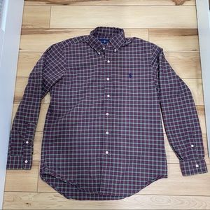 Polo by Ralph Lauren - Men’s Plaid Button-Up Shirt - 100% Cotton - Size Medium